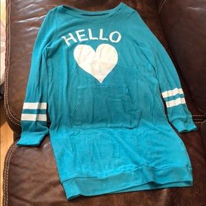 Long sleeve sweat dress